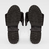 GOYA Black Nappa Bow Leather Sandals