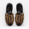 Goya Leopard Print Fur Sandal Pair