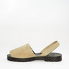 GOYA Black/Beige Bi-Colour Suede Sandals