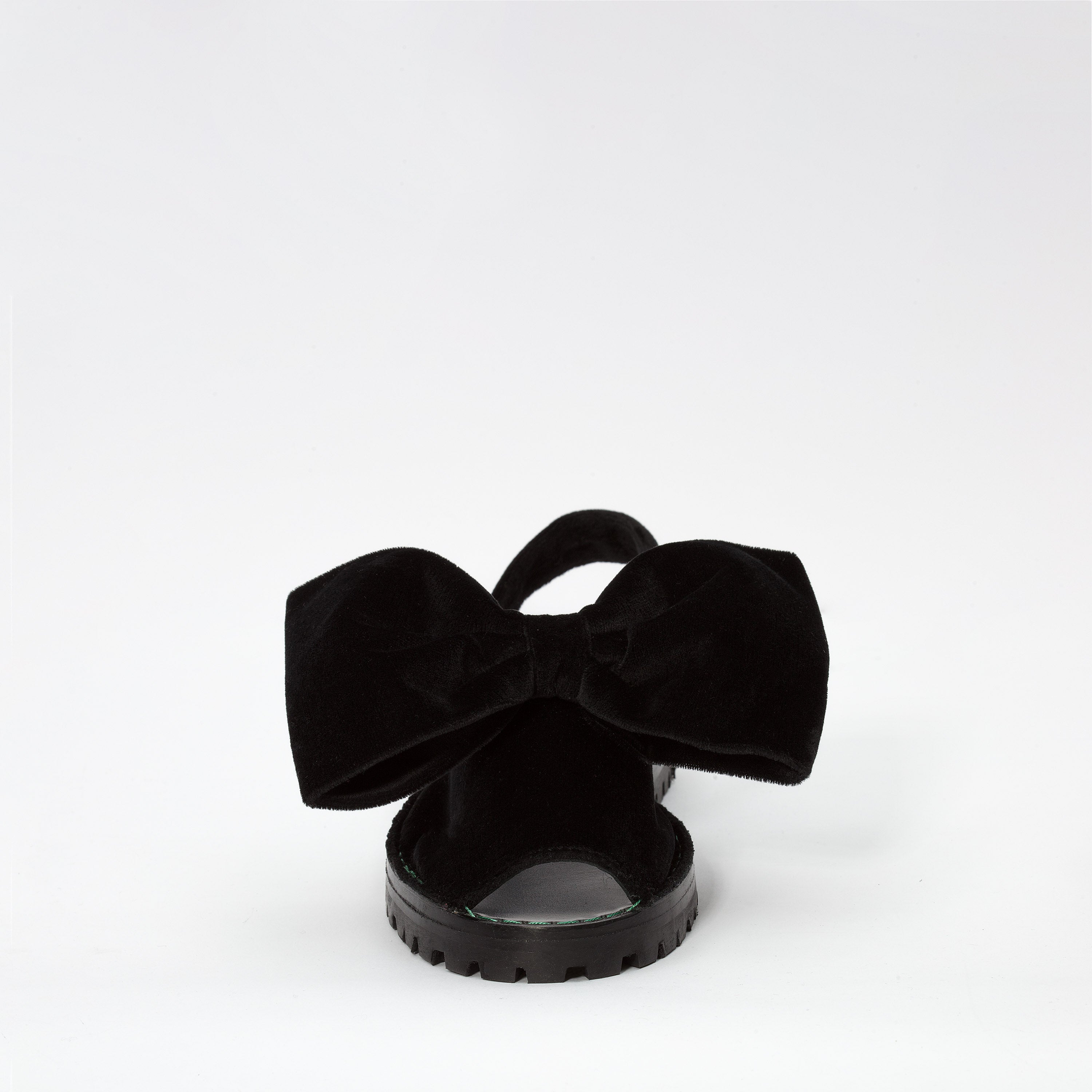 Velvet best sale bow sandals