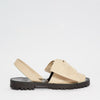 GOYA Crema Nappa Bow Leather Sandals