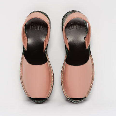| OFFER | Halite Patent Leather Goya Slide