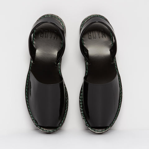 | OFFER | Tar Patent Leather Goya Slide