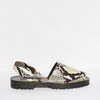 GOYA Grey Snakeskin Sandal
