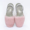 GOYA pink fur slide for women