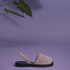 Quilted Lilac Suede Goya Slide